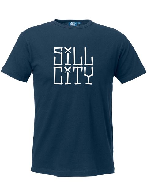 T-shirt Men, Navy - Sill City Text (big logo)